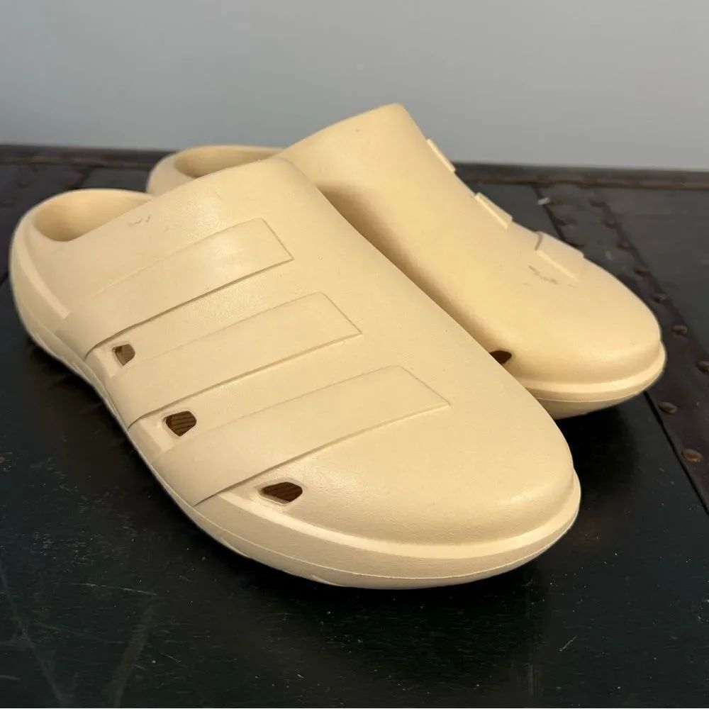 Adidas Adicane Clogs Slides Sandals Woman’s 8 Sand Strata HQ9916 Beige